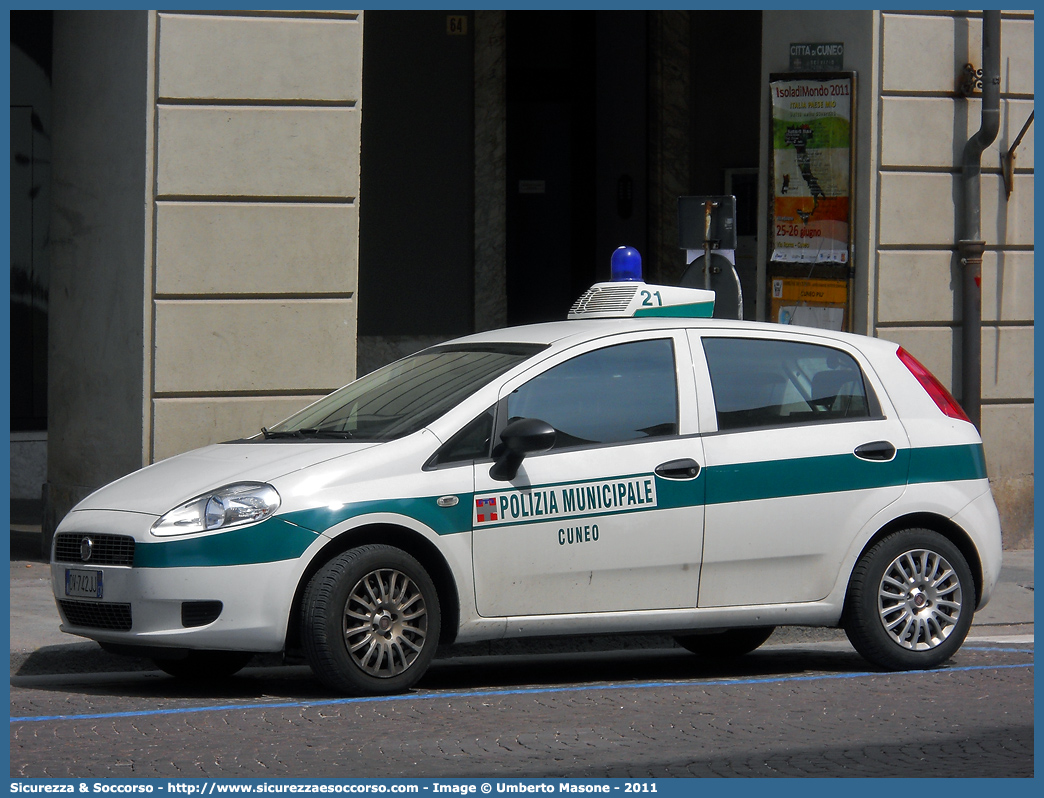 -
Polizia Municipale
Comune di Cuneo
Fiat Grande Punto
Parole chiave: Polizia;Locale;Municipale;Cuneo;Fiat;Grande Punto