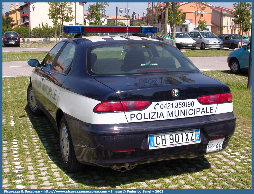 -
Polizia Municipale
Comune di Jesolo
Alfa Romeo 156 I serie

Parole chiave: PL;PM;P.L.;P.M.;Polizia;Locale;Municipale;Jesolo;Alfa Romeo;156;I serie