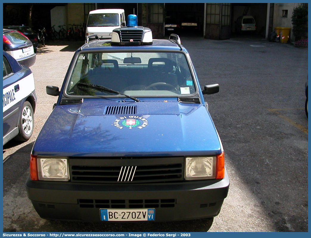 -
Polizia Municipale
Comune di Vicenza
Fiat Panda II serie
Parole chiave: Polizia;Locale;Municipale;Vicenza;Fiat;Panda