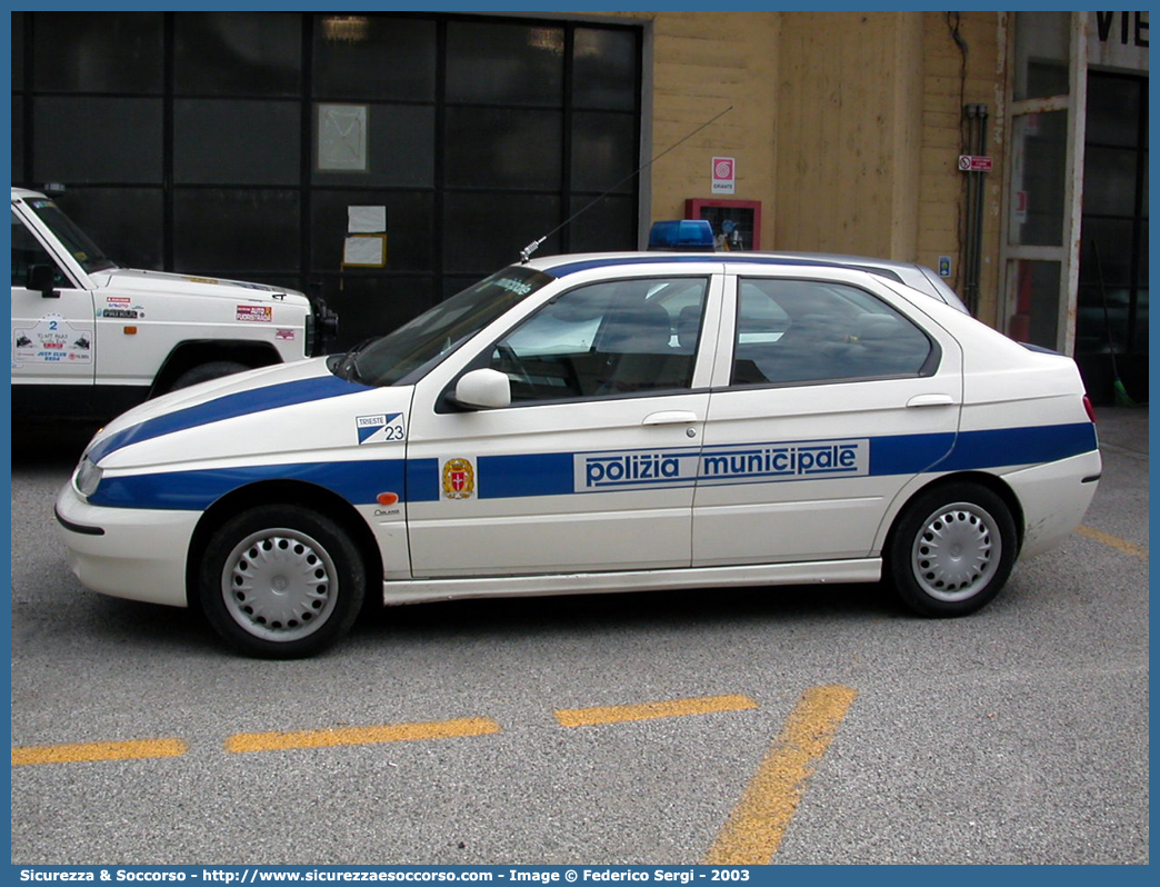 -
Polizia Municipale
Comune di Trieste
Alfa Romeo 146
Allestitore Orlandi S.r.l.
Parole chiave: Polizia;Municipale;Locale;Trieste;Alfa Romeo;146;Orlandi