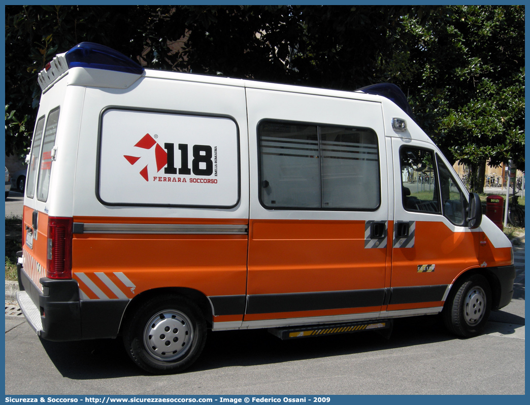 FE 3184
118 Ferrara Soccorso
Fiat Ducato II serie restyling
Allestitore Aricar S.p.A.
Parole chiave: 118;Ferrara;Soccorso;Ambulanza;Autoambulanza;Fiat;Ducato;Aricar