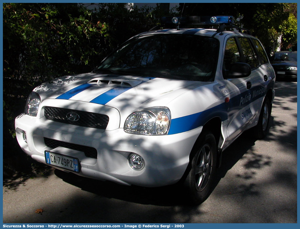 -
Polizia Municipale
Comune di Savona
Hyundai Santa Fe I serie
Parole chiave: Polizia;Locale;Municipale;Savona;Hyundai;Santa Fe