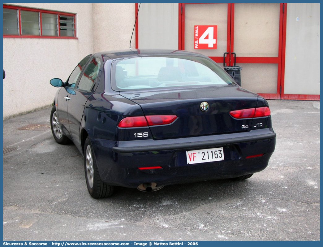 VF 21163
Corpo Nazionale Vigili del Fuoco
Alfa Romeo 156 I serie
Parole chiave: VVF;V.V.F.;Corpo;Nazionale;Vigili;del;Fuoco;Alfa;Romeo;156