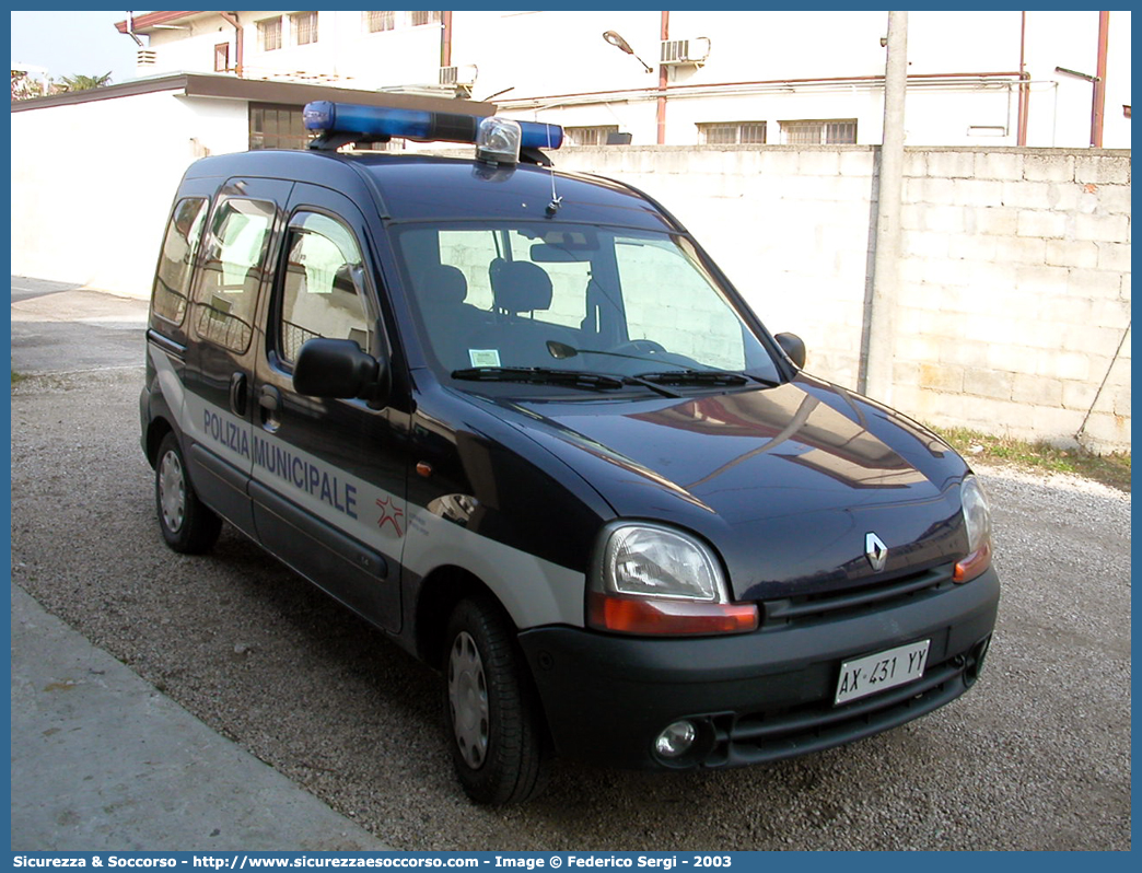 -
Polizia Municipale
Consorzio Padova Ovest
Renault Kangoo I serie
Parole chiave: Polizia;Locale;Municipale;Padova Ovest;Cervarese Santa Croce;Mestrino;Rubano;Selvazzano Dentro;Veggiano;Renault;Kangoo