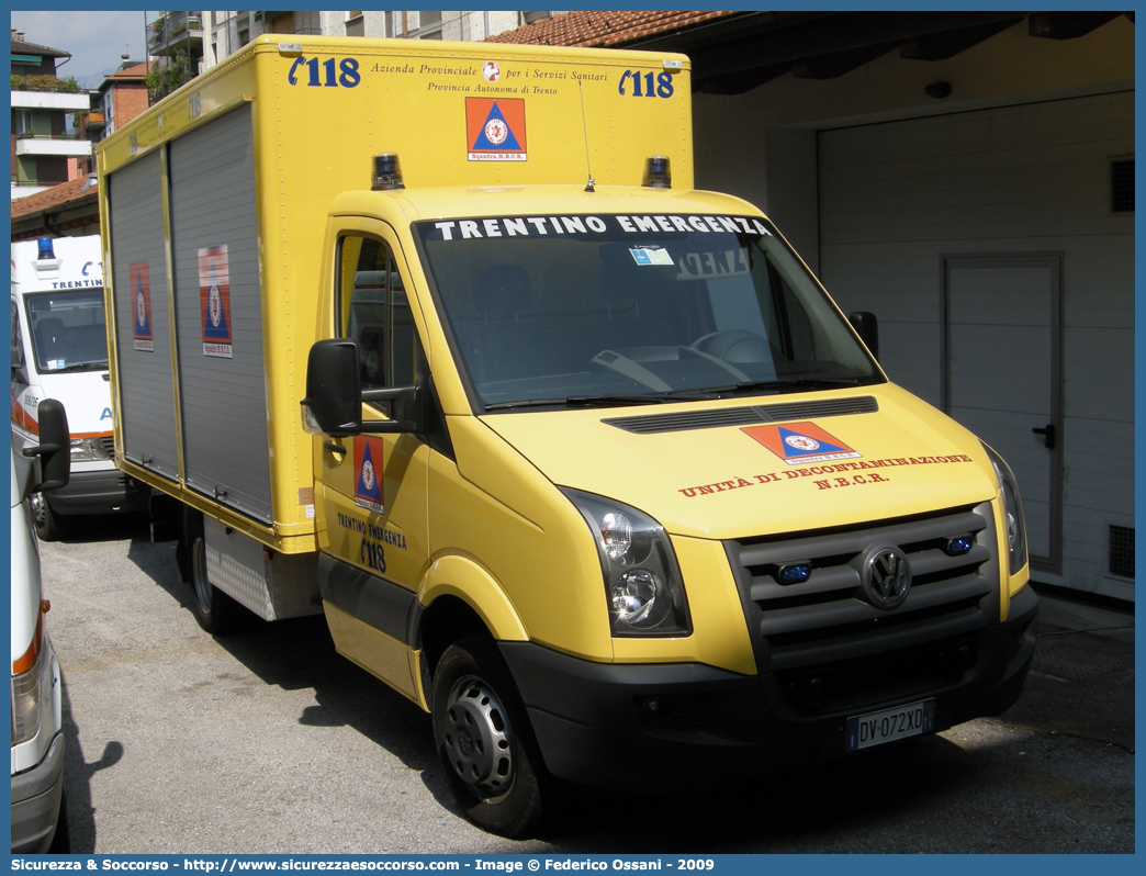 -
118 Trentino Emergenza
Volkswagen Crafter
Parole chiave: 118;Trentino;Emergenza;Trento;Volkswagen;Crafter;Unità;Decontaminazione;NBCR;N.B.C.R.