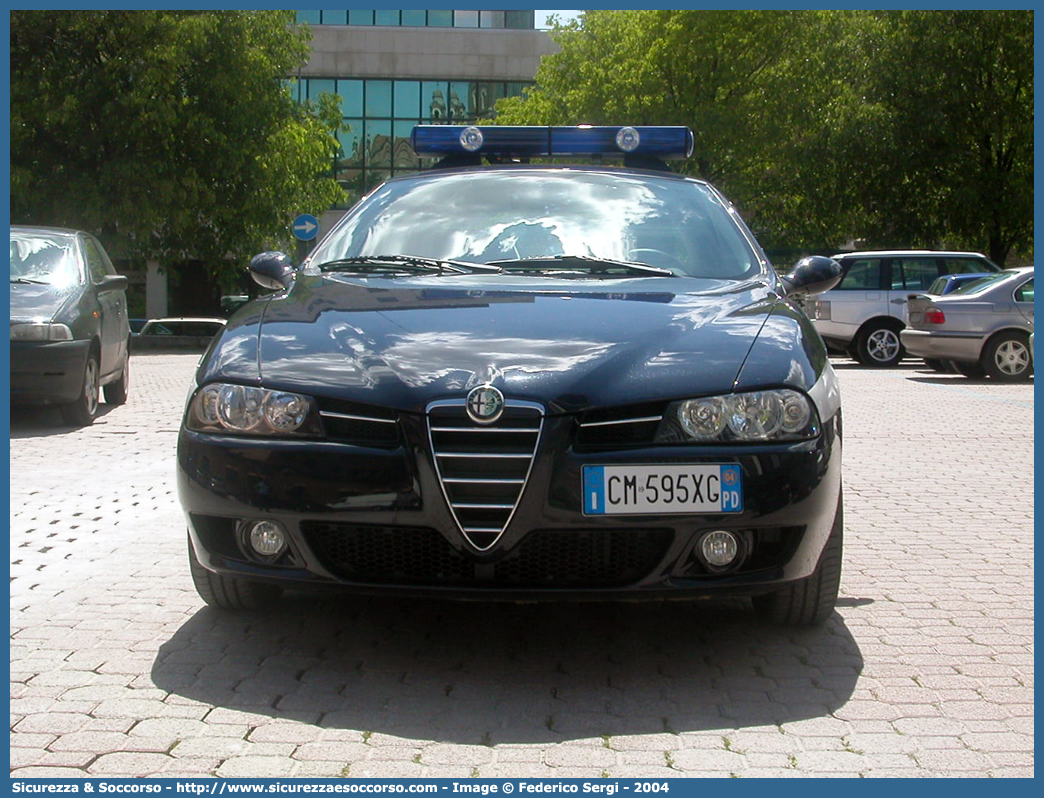 -
Polizia Municipale
Comune di Padova
Alfa Romeo 156 II serie
Parole chiave: PL;P.L.;PM;P.M.;Polizia;Locale;Municipale;Padova;Alfa Romeo;156