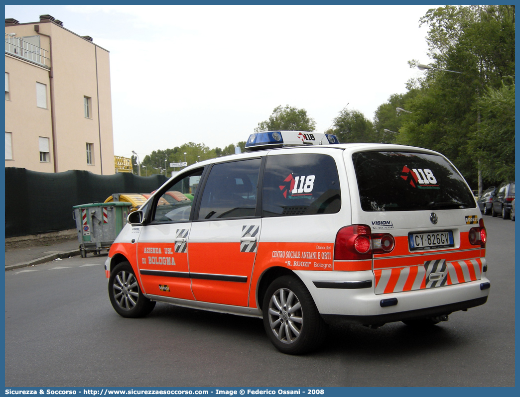 BO 0631
118 Bologna Soccorso
Volkswagen Sharan III serie
Allestitore Vision S.r.l.
Parole chiave: 118;Bologna;Soccorso;Automedica;Volkswagen;Sharan;Vision