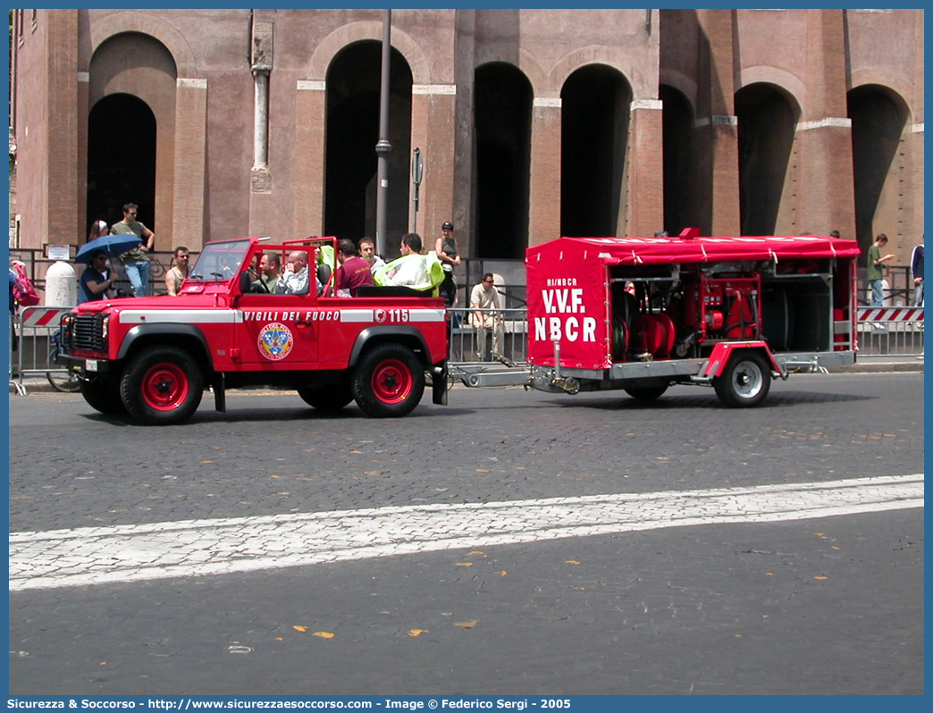 VF 19609
Corpo Nazionale Vigili del Fuoco
Nucleo N.B.C.R.
Land Rover Defender 90
Parole chiave: Corpo;Nazionale;Vigili del Fuoco;Vigili;Fuoco;Land Rover;Defender;90;NBCR;N.B.C.R.;Nucleare;Batteriologico;Chimico;Radiologico;Radiometrico;Radiometria;Radioattività;Radioattivita