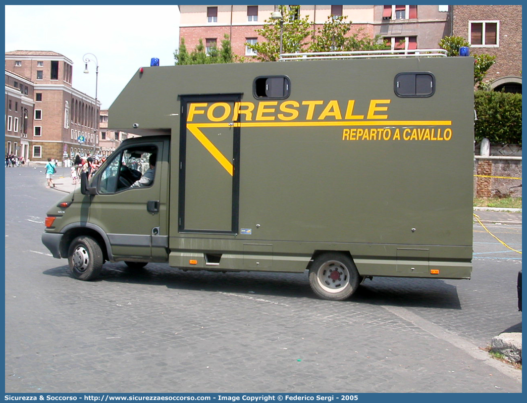 CFS 673AD
Corpo Forestale dello Stato
Reparto a Cavallo
Iveco Daily 50C15 III serie
Parole chiave: Corpo;Forestale;Stato;Corpo Forestale dello Stato;CFS;C.F.S.;Reparto a Cavallo;Cavallo;Ippomontato;Iveco;Daily;50C15