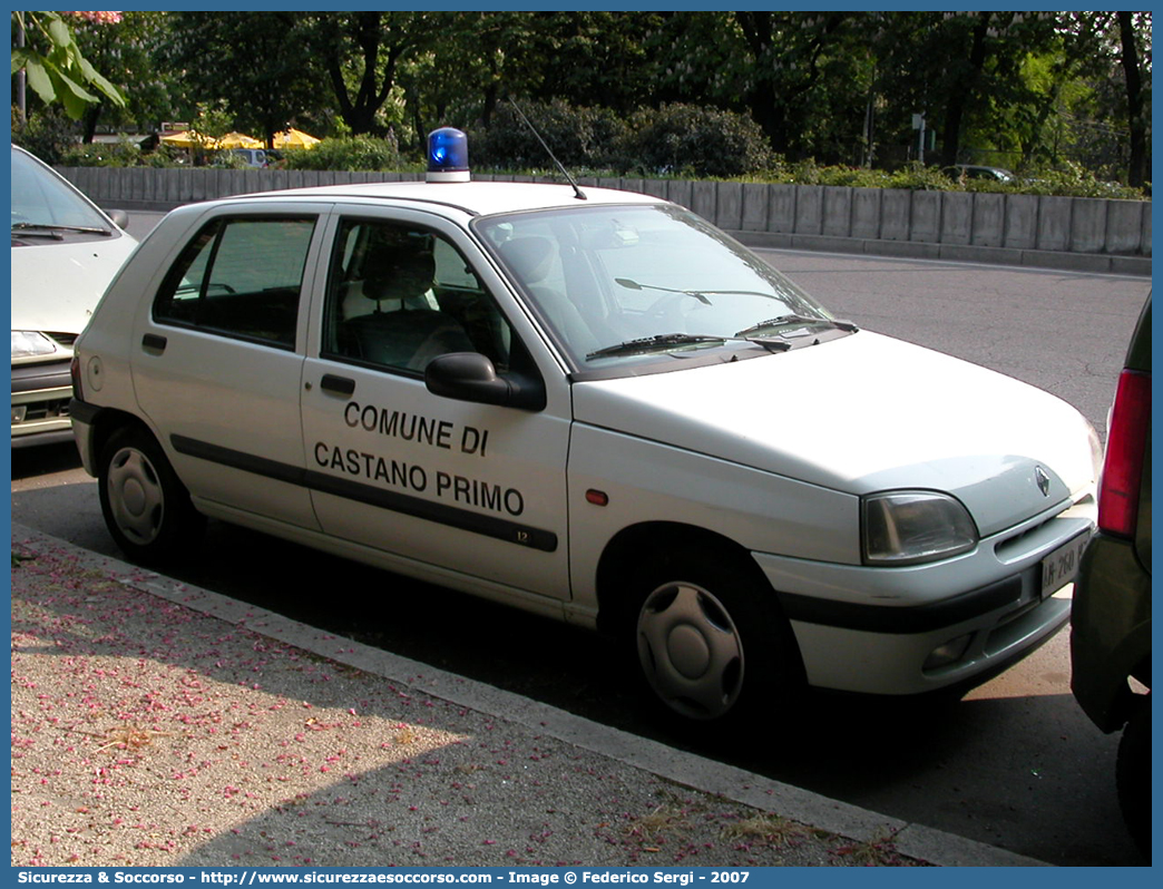 -
Polizia Locale
Comune di Castano Primo
Renault Clio I serie
Parole chiave: PM;PL;P.M.;P.L.;Polizia;Locale;Municipale;Castano Primo;Renault;Clio;I serie