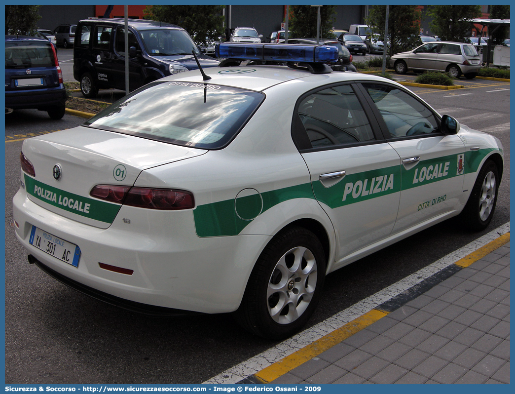 Polizia Locale YA301AC
Polizia Locale
Comune di Rho
Alfa Romeo 159
Parole chiave: Polizia;Locale;Municipale;Rho;Alfa Romeo;159;YA301AC