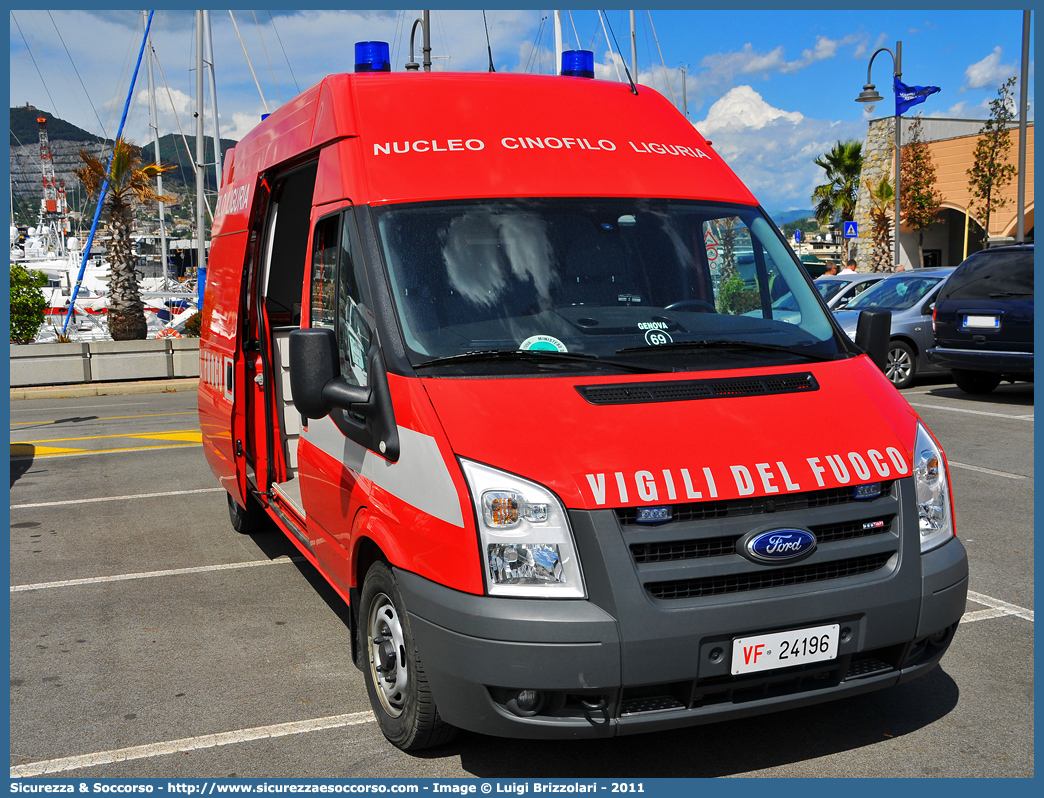 VF 24196
Corpo Nazionale Vigili del Fuoco
Nucleo Cinofili
Ford Transit III serie resyling
Parole chiave: Corpo;Nazionale;Vigili del Fuoco;Vigili;Fuoco;Ford;Transit;Cinofili