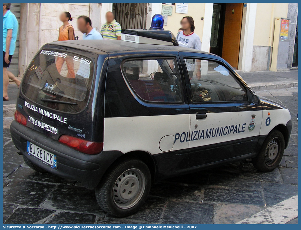 -
Polizia Municipale
Comune di Manfredonia
Fiat Seicento
Parole chiave: Polizia;Locale;Municipale;Manfredonia;Fiat;Seicento