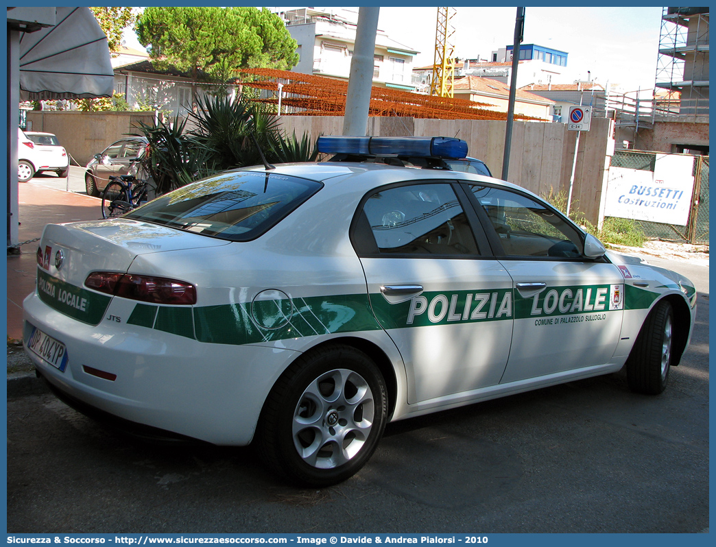 -
Polizia Locale
Comune di Palazzolo sull'Oglio
Alfa Romeo 159
Allestitore Bertazzoni S.r.l.
Parole chiave: Polizia;Locale;Municipale;Palazzolo sull&#039;Oglio;Palazzolo sull Oglio;Alfa Romeo;159;Bertazzoni