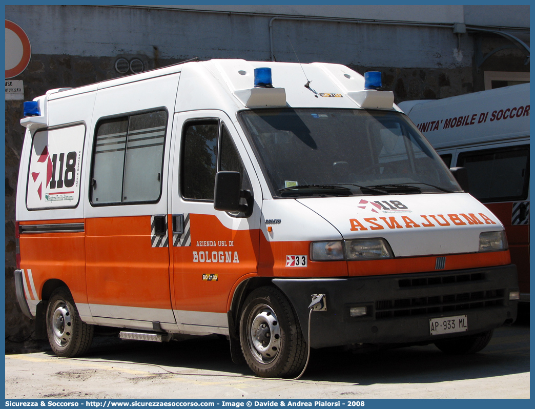 BO 2133
118 Bologna Soccorso
Fiat Ducato II serie
Parole chiave: 118;Bologna;Soccorso;Ambulanza;Fiat;Ducato