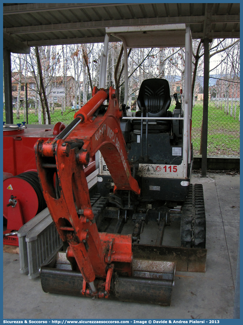 -
Corpo Nazionale Vigili del Fuoco
Kubota KX413V
Parole chiave: VF;V.F.;VVF;V.V.F.;Corpo;Nazionale;Vigili del Fuoco;Vigili;Fuoco;Kubota;KX413V