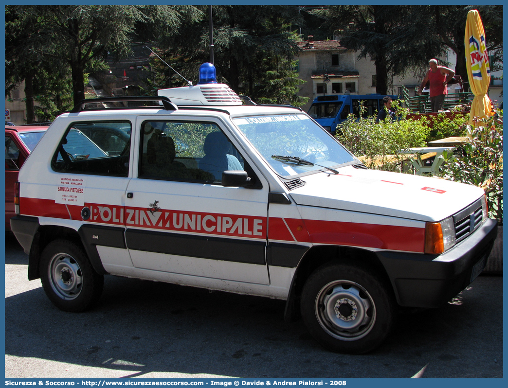 -
Polizia Municipale
Comune di Sambuca Pistoiese
Fiat Panda 4x4 II serie
Parole chiave: Polizia;Locale;Municipale;Sambuca Pistoiese;Fiat;Panda