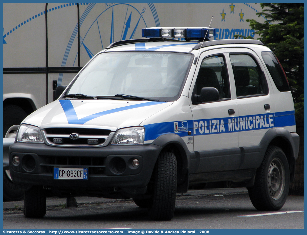 -
Polizia Municipale
Comune di Valtournenche
Daihatsu Terios II serie
Parole chiave: Polizia;Locale;Municipale;Valtournenche;Daihatsu;Terios