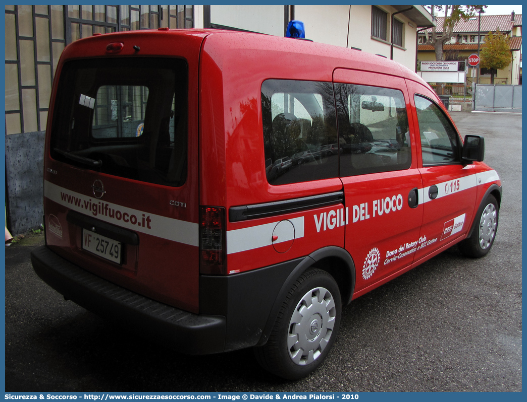 VF 25749
Corpo Nazionale Vigili del Fuoco
Opel Combo III serie
Parole chiave: Corpo;Nazionale;Vigili del Fuoco;Vigili;Fuoco;Opel;Combo