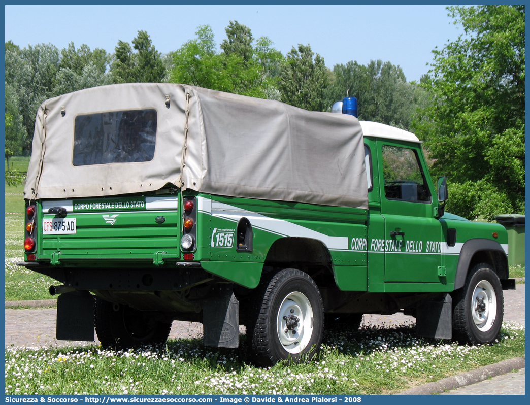 CFS 875AD
Corpo Forestale dello Stato
Land Rover Defender 110
Parole chiave: Corpo;Forestale;Stato;Corpo Forestale dello Stato;CFS;C.F.S.;Land Rover;Defender;110