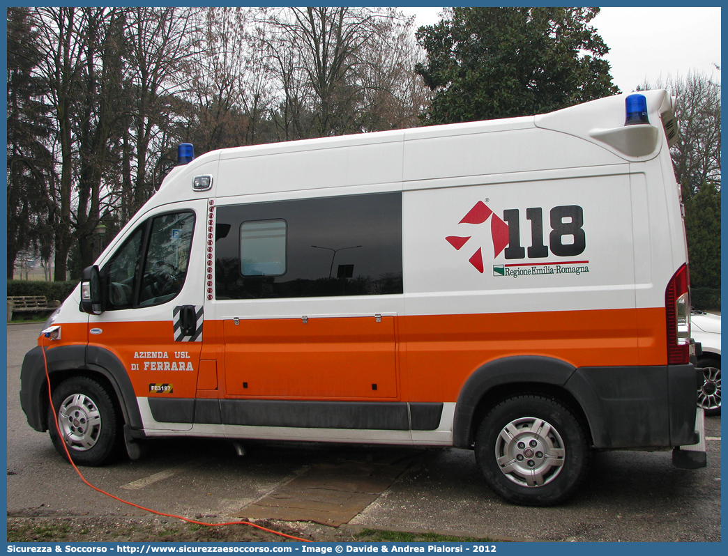 FE 3187
118 Ferrara Soccorso
Fiat Ducato III serie
Allestitore Vision S.r.l.
Parole chiave: 118;Ferrara;Soccorso;Ambulanza;Autoambulanza;Fiat;Ducato;X250;Vision