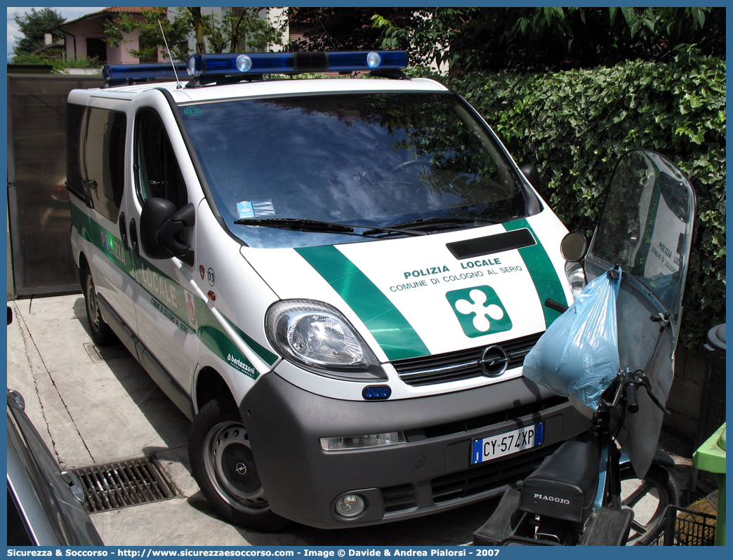 -
Polizia Locale
Comune di Cologno al Serio
Opel Vivaro I serie
Parole chiave: Polizia;Locale;Municipale;Cologno al Serio;Opel;Vivaro