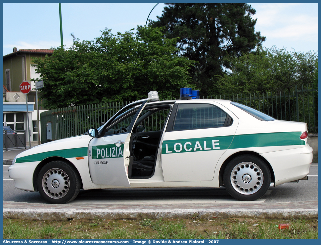 -
Polizia Locale
Comune di Ghisalba
Alfa Romeo 156 I serie
Parole chiave: Polizia;Locale;Municipale;Ghisalba;Alfa Romeo;156