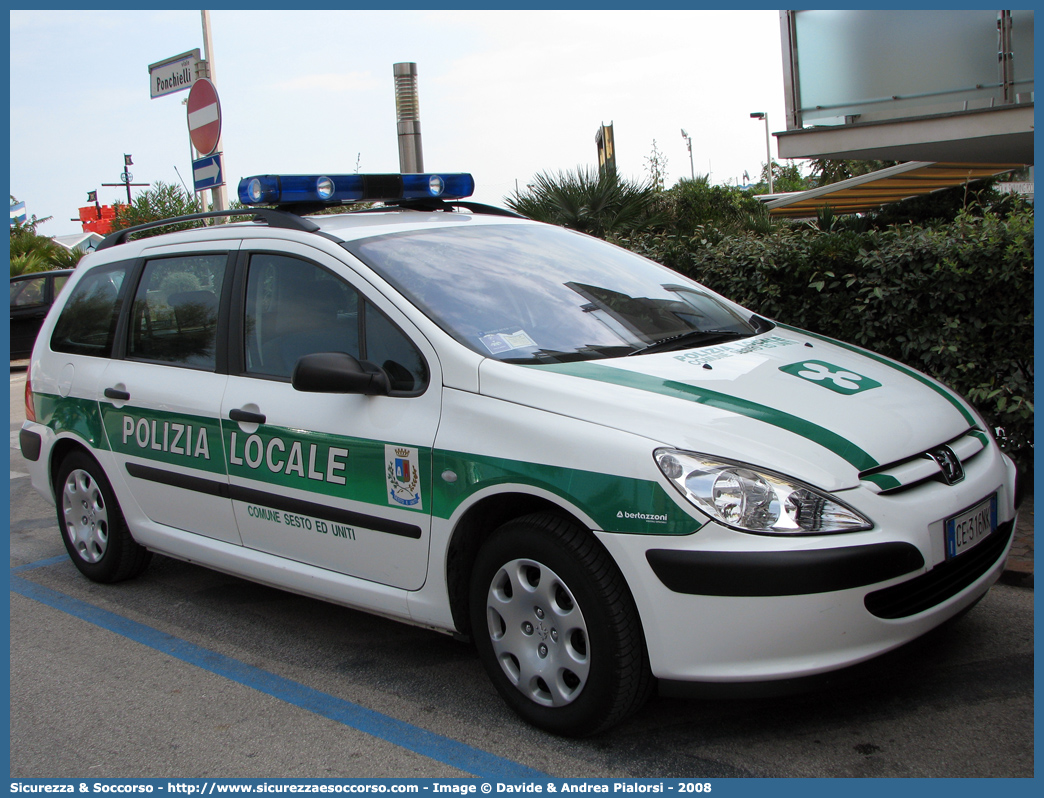 Polizia Locale YA100AB
Polizia Locale
Comune di Sesto ed Uniti
Peugeot 307 Station Wagon I serie
Parole chiave: Polizia;Locale;Municipale;Sesto ed Uniti;Peugeot;307;Station Wagon