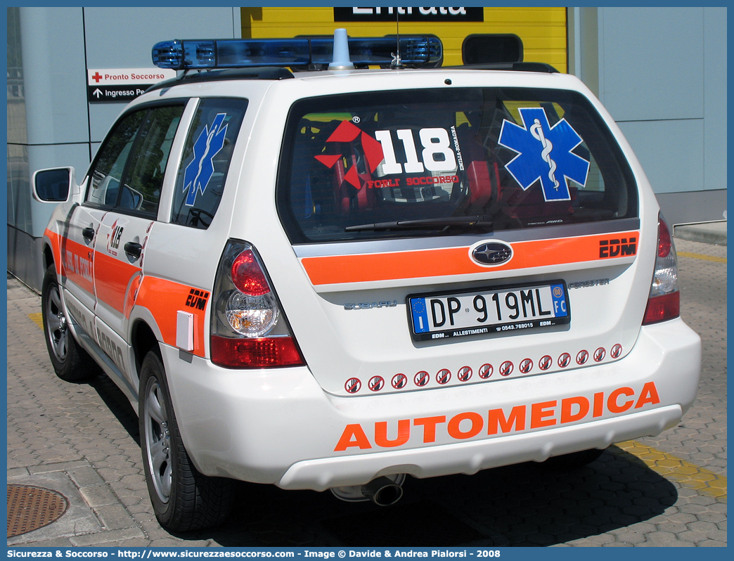 -
118 Romagna Soccorso
Ambito Territoriale di Forlì
Subaru Forester IV serie
Allestitore EDM S.r.l.
Parole chiave: 118;Romagna;Soccorso;Forlì;Forli;Automedica;Automedicalizzata;Auto Medica;Auto Medicalizzata;Subaru;Forester;EDM