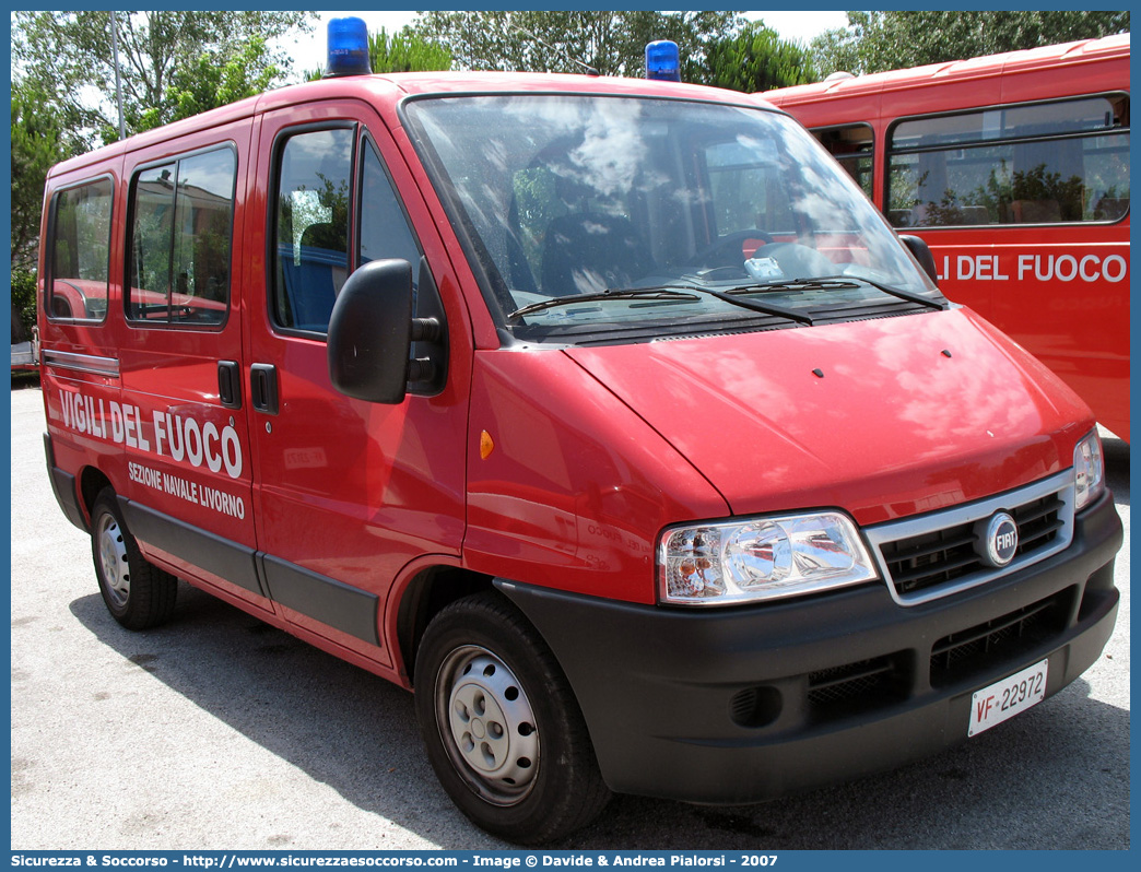 VF 22972
Corpo Nazionale Vigili del Fuoco
Nucleo Portuale
Fiat Ducato II serie restyling
Parole chiave: Corpo;Nazionale;Vigili del Fuoco;Vigili;Fuoco;Fiat;Ducato;Portuale;Navale;Nautica;Nautico;Nautici;Porti