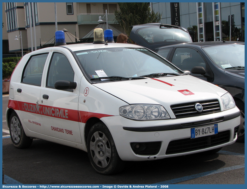 -
Polizia Municipale
Comune di Chianciano Terme
Fiat Punto III serie
Parole chiave: Polizia;Locale;Municipale;Chianciano Terme;Fiat;Punto