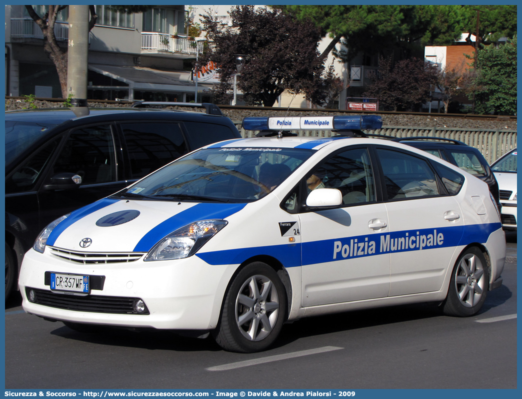 -
Polizia Municipale
Comune di Ferrara
Toyota Prius II serie
Allestitore Ciabilli S.r.l.
Parole chiave: Polizia;Municipale;Locale;Ferrara;Toyota;Prius;Ciabilli