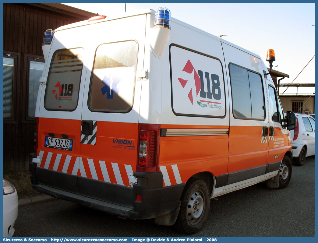 BO 2236
118 Bologna Soccorso
Fiat Ducato II serie restyling
Parole chiave: 118;Bologna;Soccorso;Ambulanza;Fiat;Ducato;GECAV;Gestione;Emergenza;Cantieri;Alta Velocità;Variante di Valico