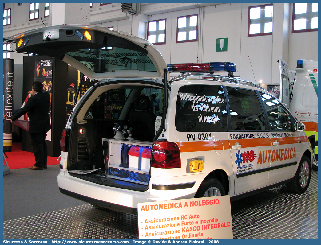 PV 0301
118 Pavia
Volkswagen Sharan III serie
Allestitore Alea Italia S.r.l.
Parole chiave: 118;AREU;A.R.E.U.;S.S.U.Em.;SSUEm;Lombardia;Bergamo;Automedica;Volkswagen;Sharan;Alea