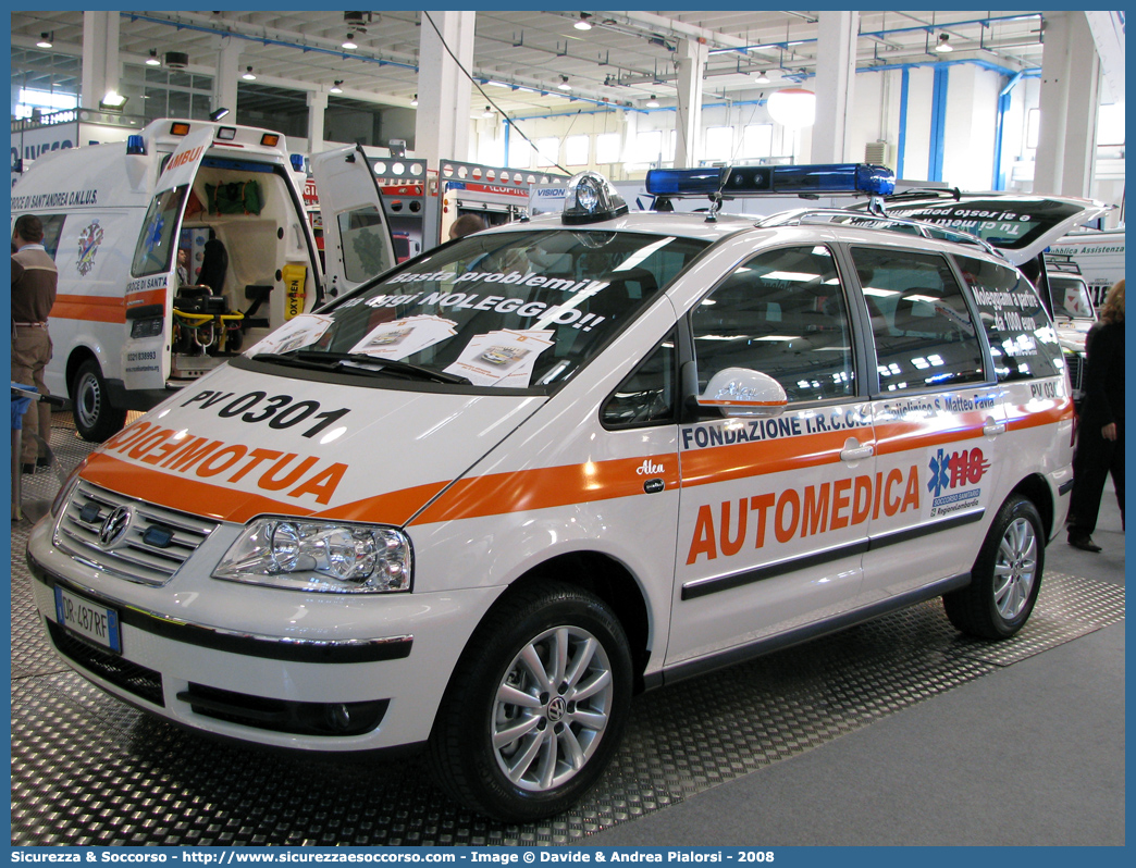 PV 0301
118 Pavia
Volkswagen Sharan III serie
Allestitore Alea Italia S.r.l.
Parole chiave: 118;AREU;A.R.E.U.;S.S.U.Em.;SSUEm;Lombardia;Bergamo;Automedica;Volkswagen;Sharan;Alea