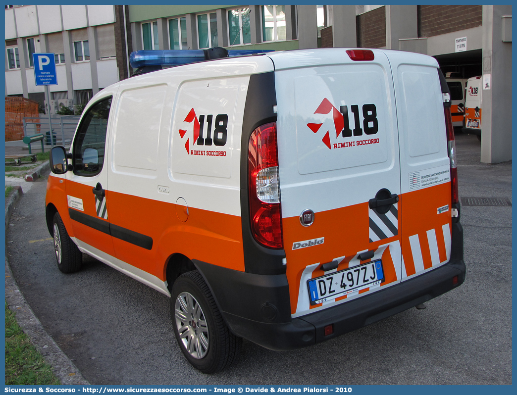 -
118 Romagna Soccorso
Ambito Territoriale di Rimini
Fiat Doblò I serie restyling
Parole chiave: 118;Romagna;Soccorso;Rimini;Automedica;Fiat;Doblò