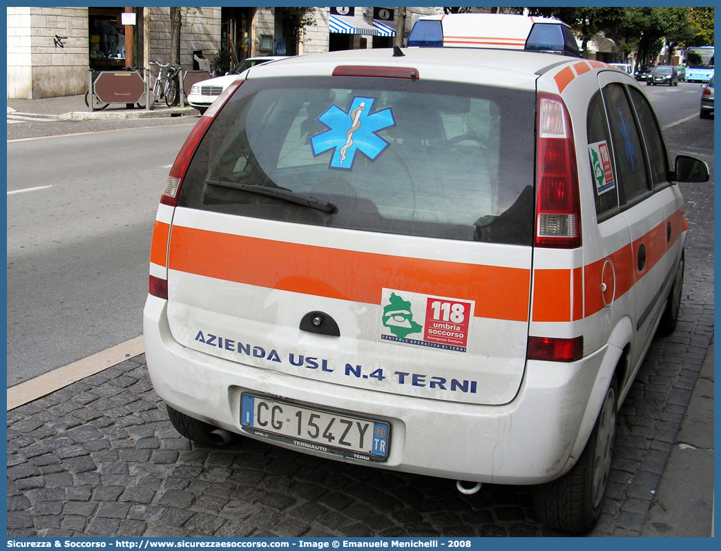 -
118 Umbria Soccorso
Azienda USL Umbria 2
Opel Meriva I serie
Allestitore Bollanti S.r.l.
(variante)
Parole chiave: 118;Umbria;Soccorso;Terni;Automedica;Opel;Meriva