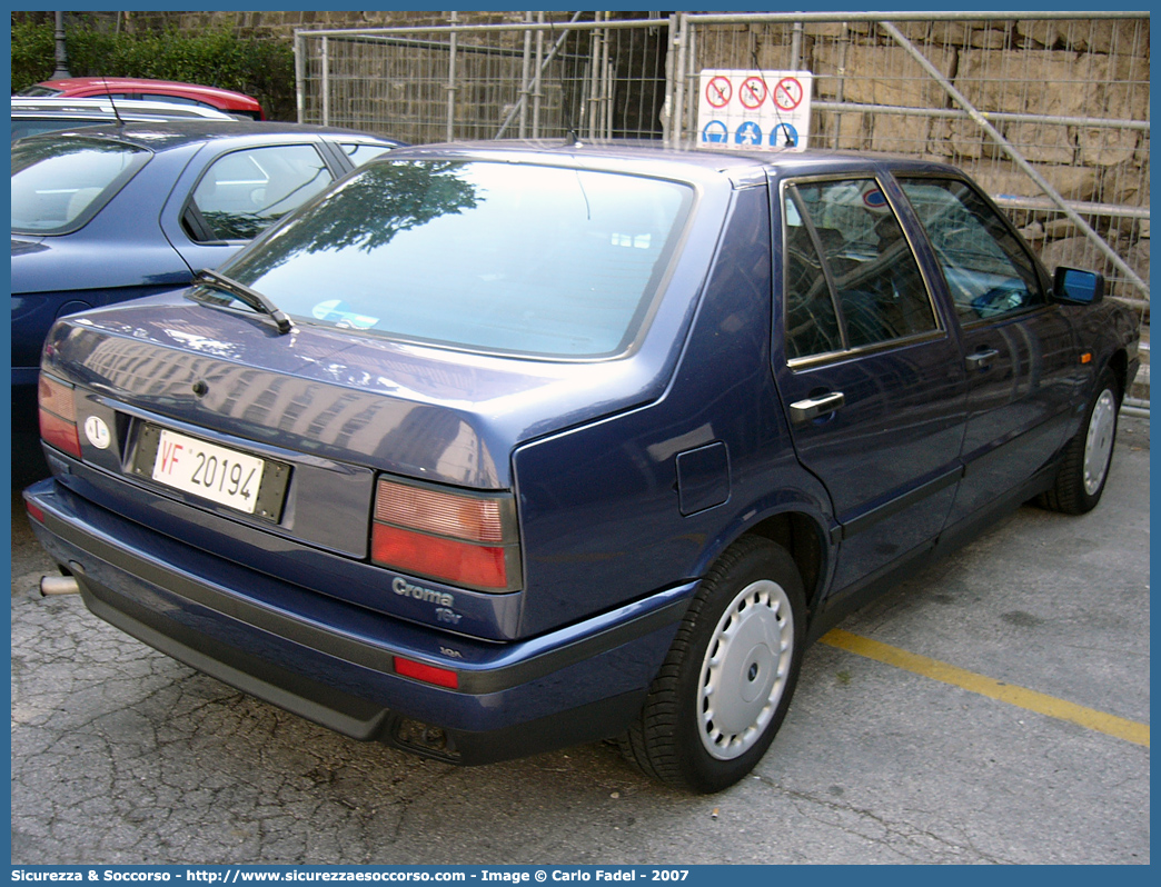 VF 20194
Corpo Nazionale Vigili del Fuoco
Fiat Croma II serie
Parole chiave: Corpo;Nazionale;Vigili del Fuoco;Vigili;Fuoco;Fiat;Croma