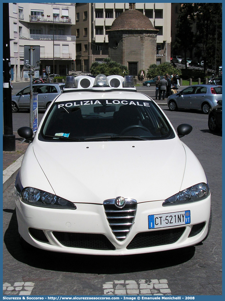 -
Polizia Locale
Comune di Viterbo
Alfa Romeo 147 II serie
Parole chiave: Polizia;Locale;Municipale;Viterbo;Alfa Romeo;147