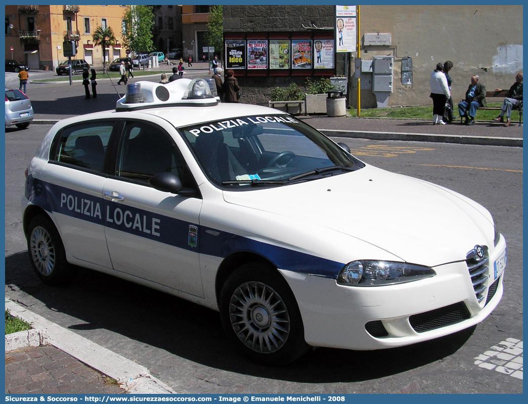 -
Polizia Locale
Comune di Viterbo
Alfa Romeo 147 II serie
Parole chiave: Polizia;Locale;Municipale;Viterbo;Alfa Romeo;147