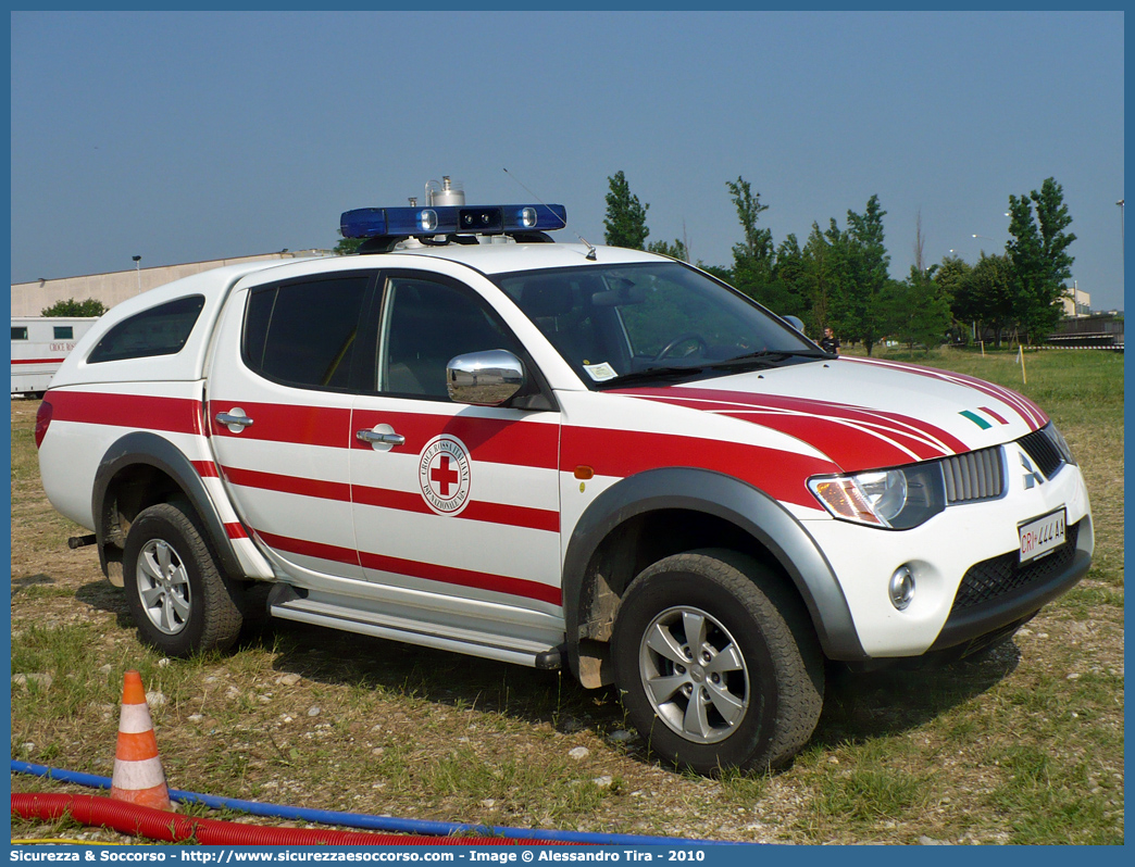 CRI 444AA
Croce Rossa Italiana
Ispettorato Nazionale VdS
Mitsubishi L200 IV serie
Parole chiave: CRI;C.R.I.;Croce;Rossa;Italiana;Mitsubishi;L200