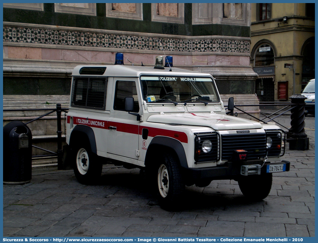 -
Polizia Municipale
Comune di Firenze
Land Rover Defender 90
Parole chiave: Polizia;Locale;Municipale;Firenze;Land Rover;Defender;90