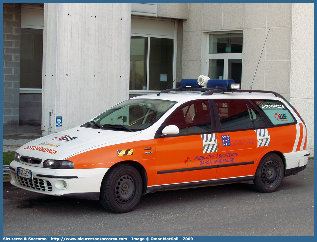 MO 1560
118 Modena Soccorso
Fiat Marea Weekend
Allestitore Aricar S.p.A.
Parole chiave: 118;Modena;Soccorso;Automedica;Automedicalizzata;Auto Medica;Auto Medicalizzata;Fiat;Marea;Weekend;Aricar