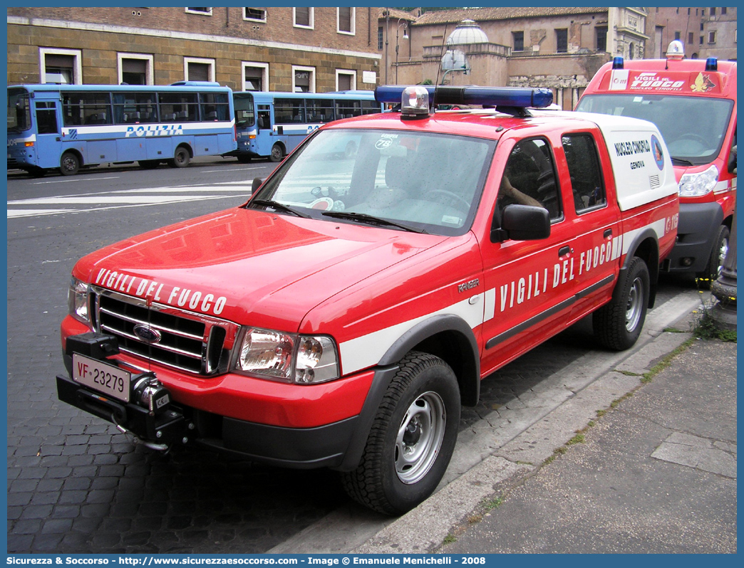 VF 23279
Corpo Nazionale Vigili del Fuoco
Nucleo Cinofili
Ford Ranger I serie restyling
Parole chiave: Corpo;Nazionale;Vigili del Fuoco;Vigili;Fuoco;Ford;Ranger;Cinofili