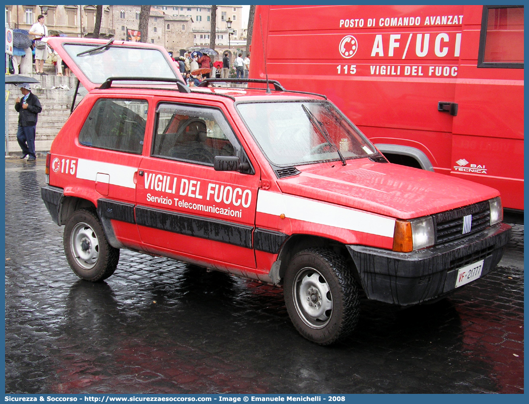 VF 21777
Corpo Nazionale Vigili del Fuoco
Nucleo Telecomunicazioni Radio
Fiat Panda 4x4 II serie
Parole chiave: Corpo;Nazionale;Vigili del Fuoco;Vigili;Fuoco;Fiat;Panda;Telecomunicazioni;Tele Comunicazioni;Radio