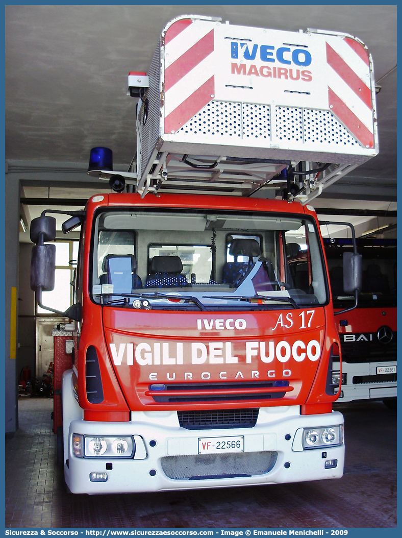 VF 22566
Corpo Nazionale Vigili del Fuoco
Iveco 150E28 EuroCargo II serie
Allestitore Magirus
Parole chiave: VVF;V.V.F.;Corpo;Nazionale;Vigili;del;Fuoco;AutoScala;AS;Iveco;150E28;EuroCargo;Magirus