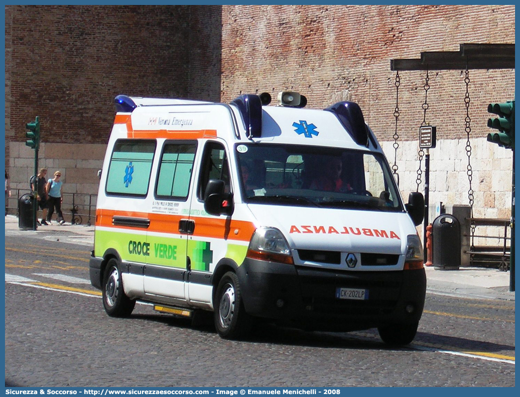 39
Croce Verde Verona
Renault Master III serie
Allestitore Aricar S.p.A.
Parole chiave: Croce Verde;CV;C.V.;Verona;Pubblica;Assistenza;Ambulanza;Renault;Master