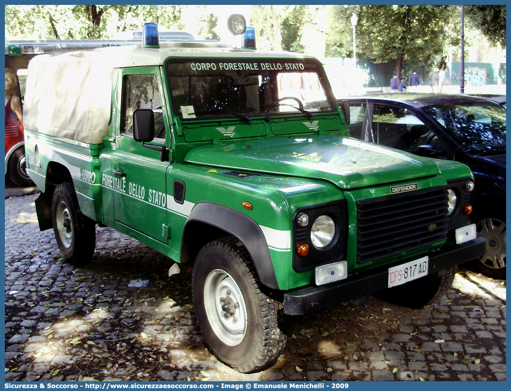 CFS 817AD
Corpo Forestale dello Stato
Land Rover Defender 110
Parole chiave: Corpo;Forestale;Stato;Corpo Forestale dello Stato;CFS;C.F.S.;Land Rover;Defender;110