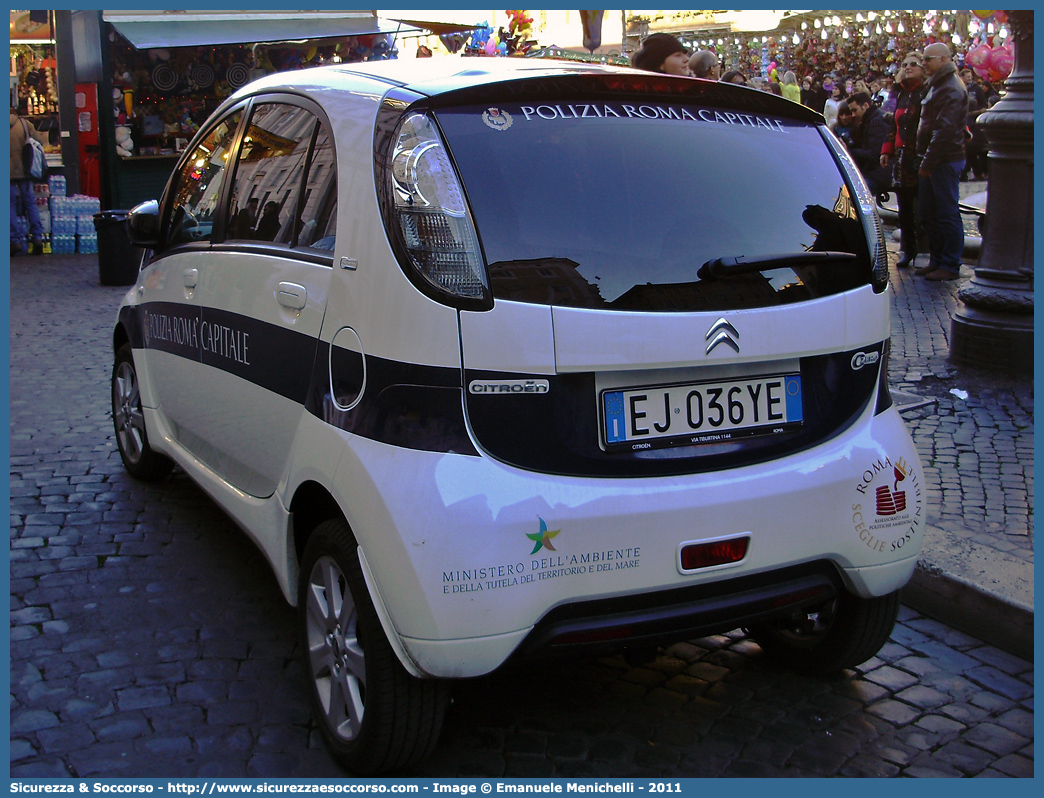 -
Polizia di Roma Capitale
Citroen C-Zero
Parole chiave: P.L.;P.M.;PL;PM;Polizia Municipale;Polizia Locale;Roma;Roma Capitale;Citroen;C-Zero;C Zero