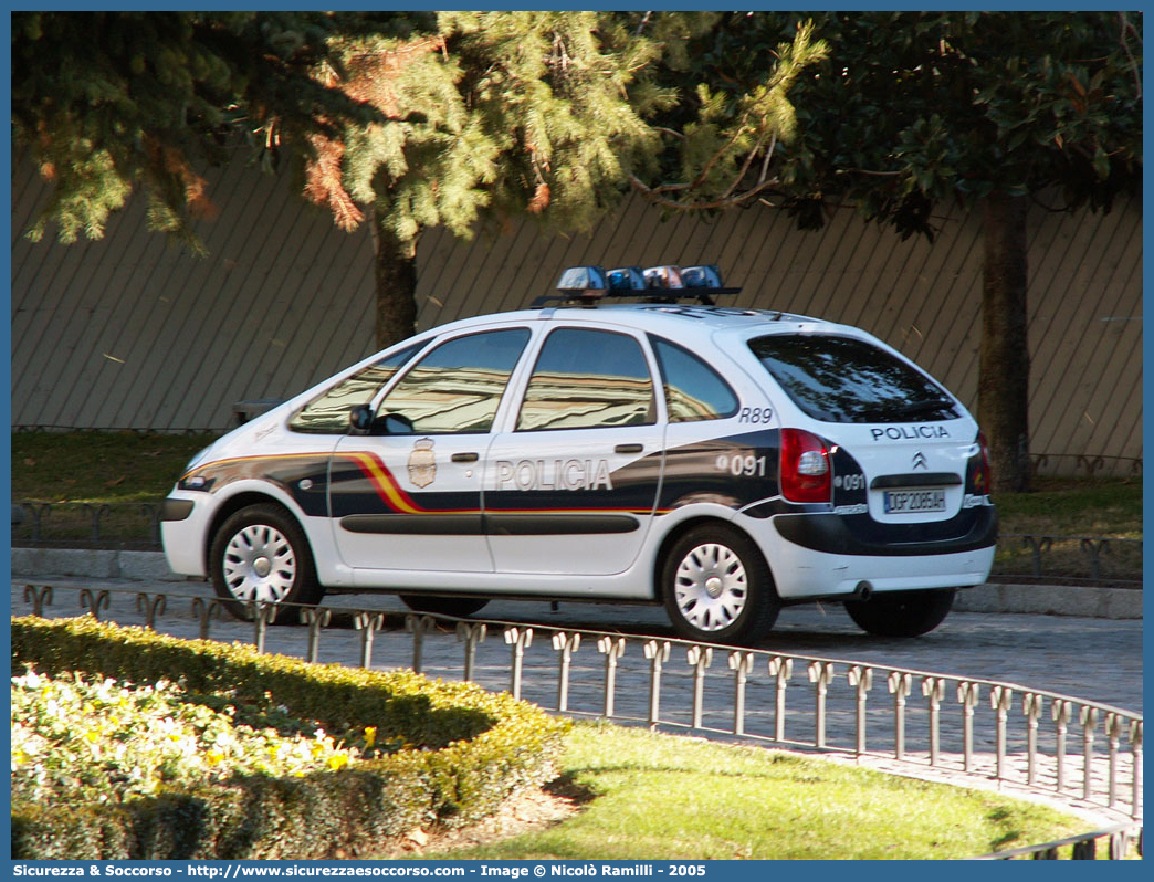 R89
Reino de España
Cuerpo Nacional de Policía
Citroen Xsara Picasso
Parole chiave: Regno di Spagna;Spagna;Espana;España;Reino de España;Cuerpo;Nacional;Policía;Citroen;Xsara;Picasso